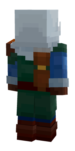 Black skin: body, back render