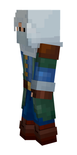Black skin: body, left side render
