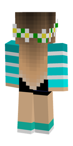 Blue skin: body, back render