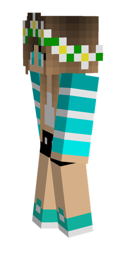 Blue skin: body, left side render