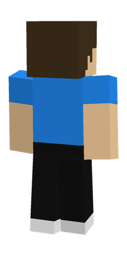Black skin: body, back render