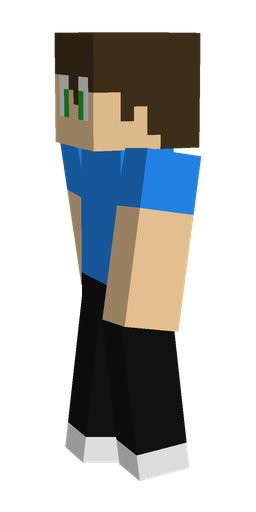 Black skin: body, left side render