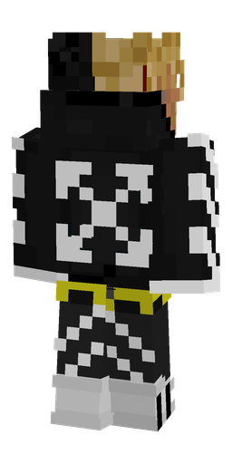 Black skin: body, back render