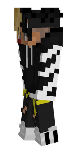 Black skin: body, left side render