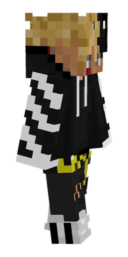Black skin: body, right side render