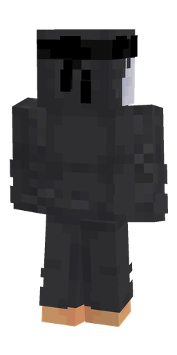 Black skin: body, back render