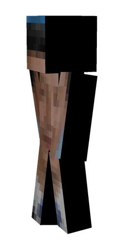 Black skin: body, left side render