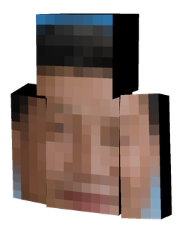 Black skin: bust render