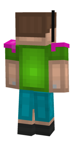 Blue skin: body, back render