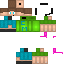 Blue skin: raw texture render