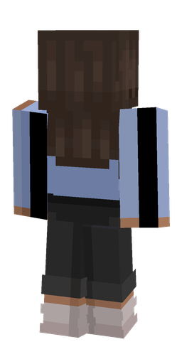 Black skin: body, back render