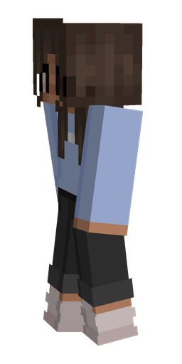Black skin: body, left side render