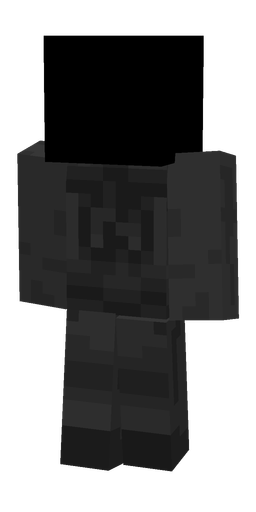Black skin: body, back render