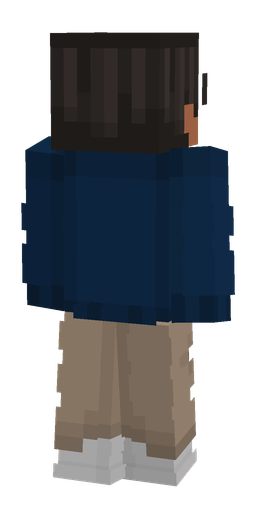 Black skin: body, back render