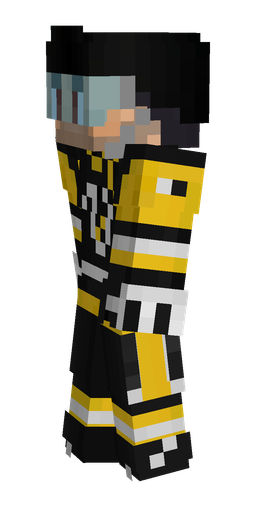 Black skin: body, left side render