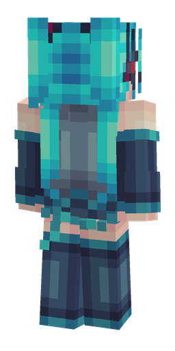 Blue skin: body, back render