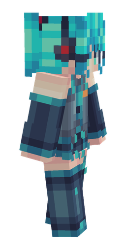 Blue skin: body, right side render