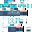 Blue skin: raw texture render