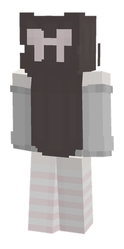 Black skin: body, back render