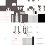 Black skin: raw texture render
