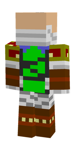 Brown skin: body, back render