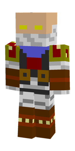 Brown skin: body, front render
