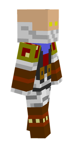 Brown skin: body, right side render