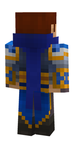 Black skin: body, back render