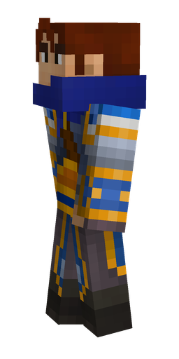 Black skin: body, left side render