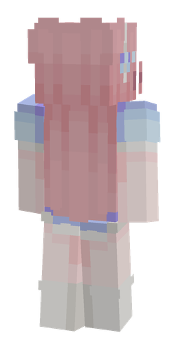 Blue skin: body, back render