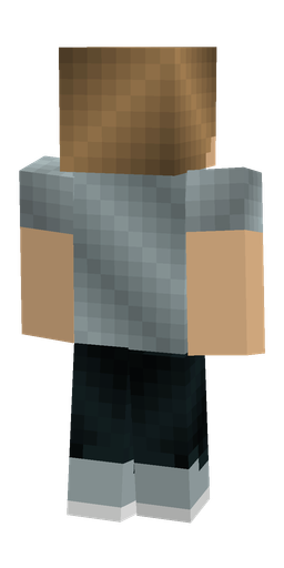 Black skin: body, back render