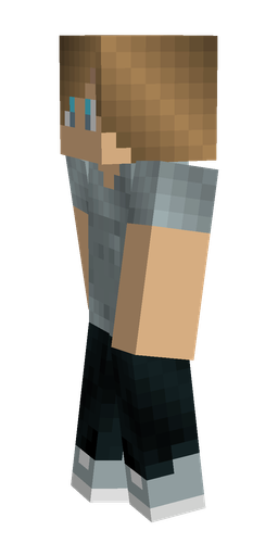 Black skin: body, left side render