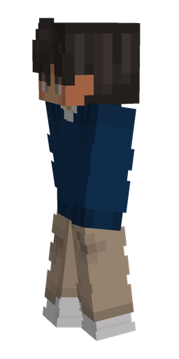 Black skin: body, left side render