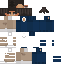 Black skin: raw texture render