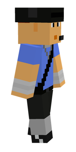 Black skin: body, right side render