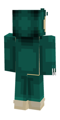 Blue skin: body, back render