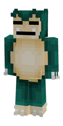 Blue skin: body, front render