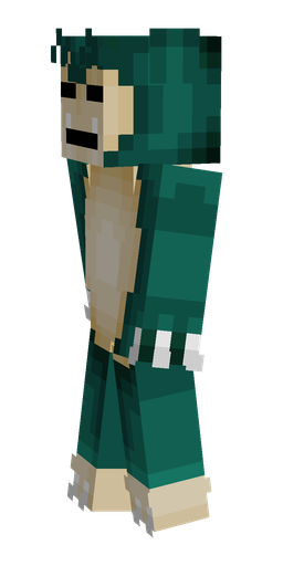 Blue skin: body, left side render