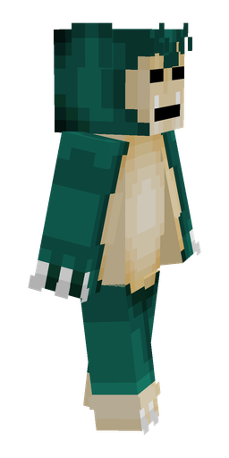 Blue skin: body, right side render