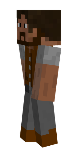 Black skin: body, left side render
