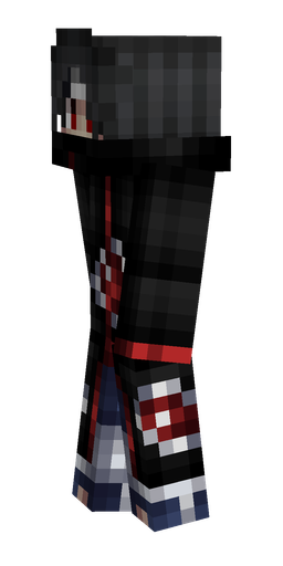 Black skin: body, left side render