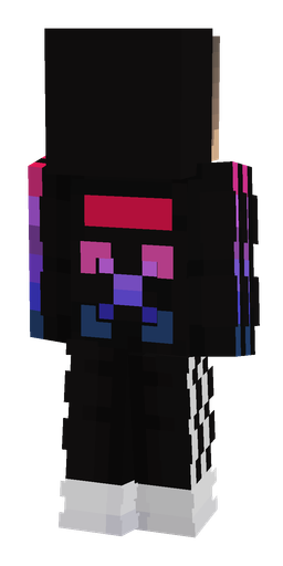 Black skin: body, back render