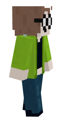 Blue skin: body, right side render