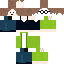 Blue skin: raw texture render