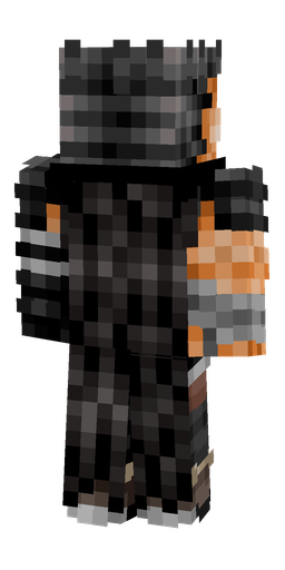 Black skin: body, back render
