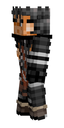 Black skin: body, left side render