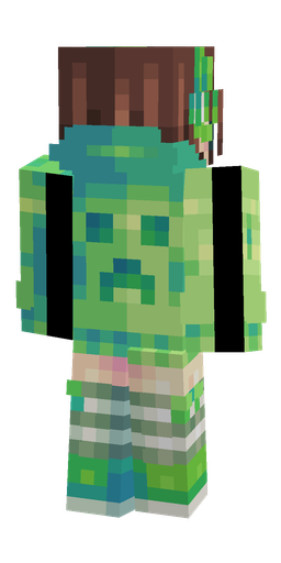 Blue skin: body, back render