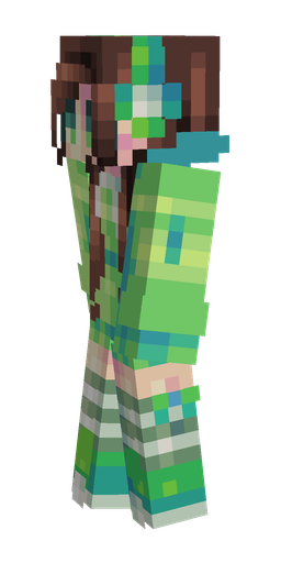 Blue skin: body, left side render