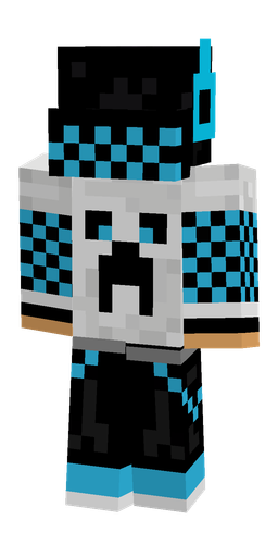 Black skin: body, back render