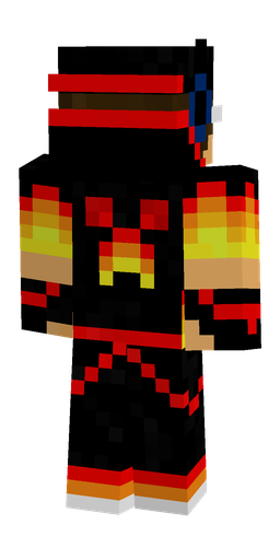 Black skin: body, back render
